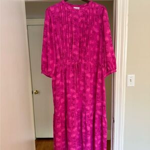 Elegant Pink Floral Dress